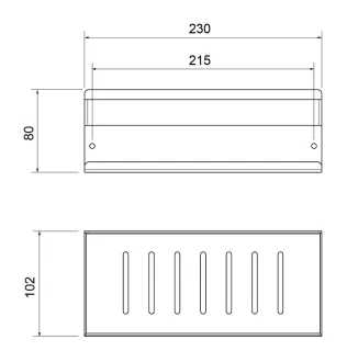 Полка Timo Luiro 18579/00 хром